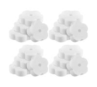 RORPOIR Éponge à Huile de Piscine 18PCS en Forme de Fleur, Blanche, Mousse Flottante réutilisable, absorbe Les résidus Gras, pour Remplacement de Nettoyage de Baignoire et Fontaine de