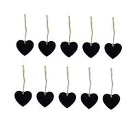RORPOIR Étiquettes en Bois De Cœur Suspendues, Mini Tableaux Noirs Cœur 20 Pièces, Panneau Bois Dense Naturel, Décoration Mariage, Fête Et Scrapbooking