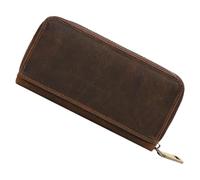 RORPOIR Étui de Montre Portable en Cuir de Vachette Fermeture Éclair, Protecteur et Facile à Transporter, Voyage Rangement des Montres