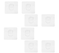 RORPOIR Fixateurs Autocollants Léger et Portable en Acrylique Blanc Lot de 8 Pièces pour Cage d'animaux Support pour Enclos Intérieur de Chiens et Chats