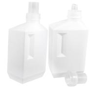 RORPOIR Flacon de Stockage Vide 1000ml en Pe Blanc, Lot de 2