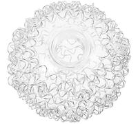 RORPOIR Globe verre pour lampadaire et plafonnier, abat-jour de remplacement en verre clair, compatible G9, trou 20 mm, installation facile pour lampe suspendue