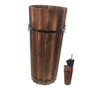 RORPOIR Grand Support De Rangement Pour Parapluies Tube Moderne Construction Robuste En Bois Design Minimaliste Style Nordique