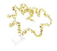 RORPOIR Guirlande Lumineuse LED avec Feuilles Décoratives Dorées 20 Lumières 2 M pour Décoration De Chambre