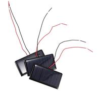 RORPOIR Kit de 3 Modules Panneaux Solaires Miniatures 5v 60ma en Silicium Polycristallin pour Bricolage, Compatible Tablettes et Appareils en Situation d'urgence