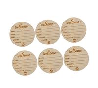 RORPOIR Kit De 6 Cartes Mensuelles En Bois Pour Annonce De Naissance