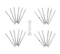 RORPOIR Kit de Garde-corps à Câbles Inox, Vis à Bois Protection la Corrosion, Installation sans Tendeur, Adapté pour Balustrades Bois en Extérieur et Intérieur
