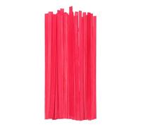 RORPOIR Kit de Vannerie DIY 50 Bâtons de Bambou Rouge Finition Lisse, Matériau Polyvalent pour Fabriquer des Éventails et Tableaux Tissés Artisanaux