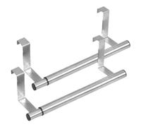 RORPOIR Lot De 2 Porte-Serviettes Extensibles INOX, Barre Murale Réglable en Acier Inoxydable, Résistant à L'humidité, pour Salle De Bain Cuisine, Support Pratique sans Perçage