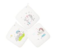 RORPOIR Lot De 3 Débarbouillettes En Coton Doux Pour Bébé Lingettes Pour Le Bain La Salive Pour Garçons Filles