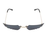 RORPOIR Lunettes de Soleil Accessoires de Mode Stylés et Originales en Métal et PC Ailes D'ange Noires Légères pour Fête pour Festival et Streetwear