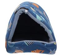 RORPOIR Maison Douillette pour Petits Animaux en Coton Rembourré, Taille L 15x15 Cm, pour Hamster, Cochon d'Inde et Furet Lit Confortable et Chaud pour Cage en Hiver