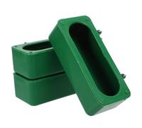 RORPOIR Mangeoire à Oiseaux Anti-déversement 3pcs en Abs Vert pour Cage à Oiseaux, Distributeur d'eau et Nourriture Facile à Installer pour Perroquets