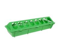 RORPOIR Mangeoire en Plastique Verte pour Poulets et Cailles Grosse Capacité et Anti-gaspillage pour Usage en Extérieur pour Éleveurs de Pigeons