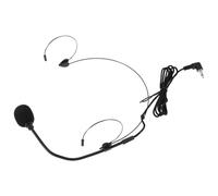 RORPOIR Microphone avec Microphone à Condensateur Omnidirectionnel Filaire Serrage-tête Noir Confort Amélioré et Clarté Amplifiée, pour Enseignement et Services Religieux