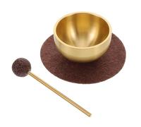 RORPOIR Mini Bol Chantant en Métal avec Maillet et Guide d'Utilisation pour Yoga et Guérison, Tons Purs et Harmonieux, Améliore la Qualité du Sommeil