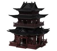 RORPOIR Miniature Pagoda Figurine Plastique Modèle Vintage de Chinois pour Décoration de Paysage Aquarium Micro Paysage Jardin Zen et Ornements Architecture Ancienne