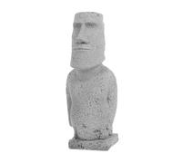 RORPOIR Moai Figurine pour aquarium - Statue de Moai réaliste en grès - Figurine décorative pour bassin à poissons - Décoration parfaite pour votre aquarium - Inspiration de Pâques