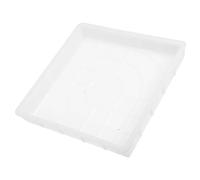 RORPOIR Moule à Briques de Chemin en Plastique PP Blanc, Réutilisable et Facile à Nettoyer, pour Jardin et Place, Moule pour Dalles Béton Carré 25x25x4 Cm