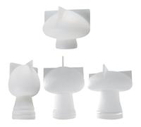 RORPOIR Moules de Champignon en Silicone 4pcs pour Artisanat et Résine Époxy, Réutilisables et Faciles à Démouler pour Projets DIY