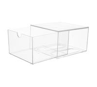 RORPOIR Organisateur De Empilables Transparents Boîte De Rangement pour Cosmétiques Et Mouchoirs De Stockage pour Salle De Bain Et Bureau