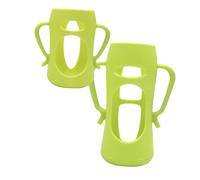 RORPOIR Pack de 2 pour Biberon Poignées Doubles Manchon en Silicone et Isolation Thermique Protection Anti-chute Facile à Transporter Vert pour Biberons 160ml et 240ml