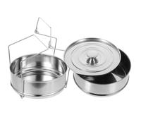 RORPOIR Panier Vapeur en Acier Inoxydable 2 Niveaux Empilable Design Divisé, Insert pour Cuisson Vapeur, Cuisine Saine et Pratique