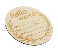 RORPOIR Panneau Annonce De Naissance Bois Rond Signalisation Né Décoration Élégante Et Pratique