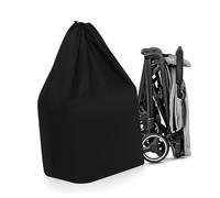 RORPOIR Paquet de Voyage pour Poussette Bébé, Bagage Cabine pour Avion, Rangement Pratique en Nylon Noir, Compatible Plupart des Poussettes, à Porter Confortablement