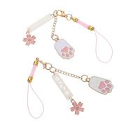 RORPOIR Pendentif De Téléphone Fait Main En Forme De Fleur De Cerisier Cordon De Fixation Pour Téléphone Portable