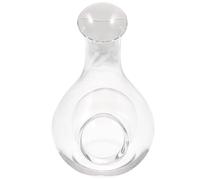 RORPOIR Pichet à Eau en Verre 385ml Forme Concave Bec Incliné pour Vin et Eau Usage Domestique et Événements Carafe Facile Observation