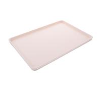 RORPOIR Plateau De Service Rectangulaire Antidérapant en Plastique pour Hôtel avec Poignées Couvercles Rabattables pour Fête