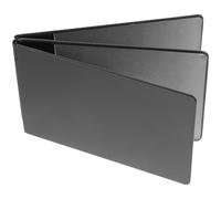 RORPOIR Pochette pour permis de Conduire Porte-Cartes de Voiture Pliable, Noir, matériau PC, Protection Contre l'usure, étui Multi-Usage pour Dossier d'assurance Automobile, pour