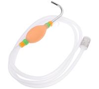 RORPOIR Pompe à Eau de pêche Manuelle avec Tube en Silicone Rose, Sortie Acier Inoxydable antirouille, Filtre Haute densité, Accessoire matériel de pêche pour Aquarium