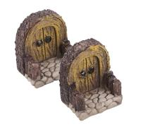 RORPOIR Porte Miniature Arquée Facile à Placer en PVC 2pcs Décoration Rustique et Polyvalente pour Jardin Féerique et Bonsaï sur Bureau ou Micro-Paysage