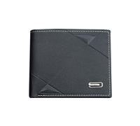 RORPOIR Porte-Monnaie pour Homme en Cuir PU Noir Nombreuses Compartiments, Texture Douce et Structure Délicate, comme Présent d'anniversaire Élégant