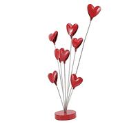 RORPOIR Porte Photo Support Créatif Coeur Rouge en Acier Inoxydable pour Pinces à Notes et Photos, pour Décorations de Bureau et Occasions comme Mariages et Anniversaires