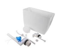 RORPOIR Réservoir Complet Mural de D'eau Blanc en Chasse Plastique et Installation Facile Kit de Pièces de Montage pour Toilettes Publiques
