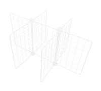 RORPOIR Séparateur de Bac de Congélateur en Fer Blanc, Étagère à Structure Fine 6 Grilles, Optimisation de l'espace pour Cuisine et Organisation Alimentaire à la Maison
