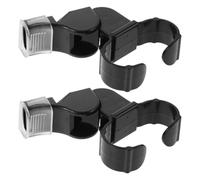 RORPOIR Sifflet D’entraîneur Anneau Noir Abs, Lot de 2 Pièces