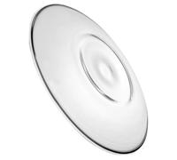 RORPOIR Soucoupes en verre rondes 3.35In avec coussin pour tasse, assiettes décoratives réutilisables pour restaurants et salles de yoga