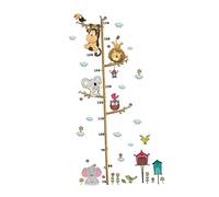 RORPOIR Stickers Muraux Animaux De Zoo Pour Garçon Fille Échelle De Décorative Autocollants De Décoration Pour Chambre Garçon Fille Et Lion