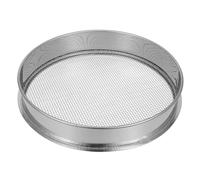 RORPOIR Tamis à Compost en Acier Inoxydable 35cm avec Grandes Mailles Rondes pour Tamisage du Sable Pierres en Jardinage et Compostage