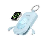 RORRY Banque d'alimentation, 20 000 mAh, 30 W, PD Charge Rapide, Chargeur Portable avec 2 câbles intégrés, Batterie Externe pour téléphone Portable avec Porte-clés, Essentiel de Voyage pour iPhone
