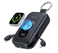 RORRY CharmGo Batterie Externe 20000mAh 30W Power Bank avec Câbles Intégrés