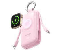 RORRY CharmGo Batterie Externe Portable avec Charge Rapide de 45 W, 10 000 mAh, avec Porte-clés et câbles de Charge intégrés, Compatible avec Tous Les modèles d'iPhone 17/16/15/14/13/12/11 Pro/Max