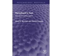 Rorschach's Test Scoring and Interpretation - Alvin G. Burstein - Routledge - ebook (ePub) - Livre