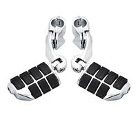 RORVECQ 1.25" 32mm Repose-pieds Autoroute Pour Harley Pour Davidson CVO Pour Road Pour King Pour Street Pour Glide Pour Sportster Pour Iron 883(Chrome)