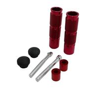 RORVECQ 1 Paire CNC Motocyclette Universelle Repose-pieds en Alliage d'Aluminium Pièces Définies Vélo Moto Électrique Modifié Pédale(ROUGE)