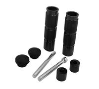 RORVECQ 1 Paire CNC Motocyclette Universelle Repose-pieds en Alliage d'Aluminium Pièces Définies Vélo Moto Électrique Modifié Pédale(NOIR)